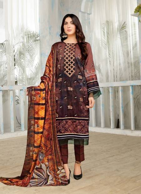 Gull A Ahmed Minhal Vol 3 Karachi Cotton Dress Material Catalog
